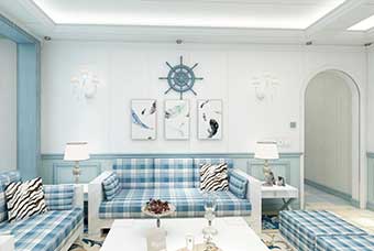 酒泉地中海风格-客厅