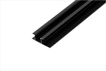 酒泉航空纤维墙咔铝合金带灯中条（哑黑氧化）