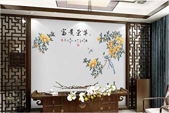 酒泉森佰汇航空纤维墙咔（富贵荣华）