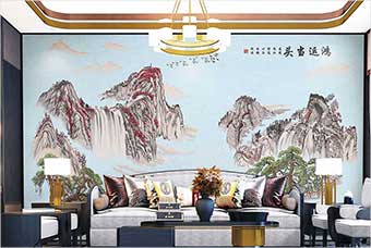 酒泉森佰汇航空纤维墙咔（鸿运当头）